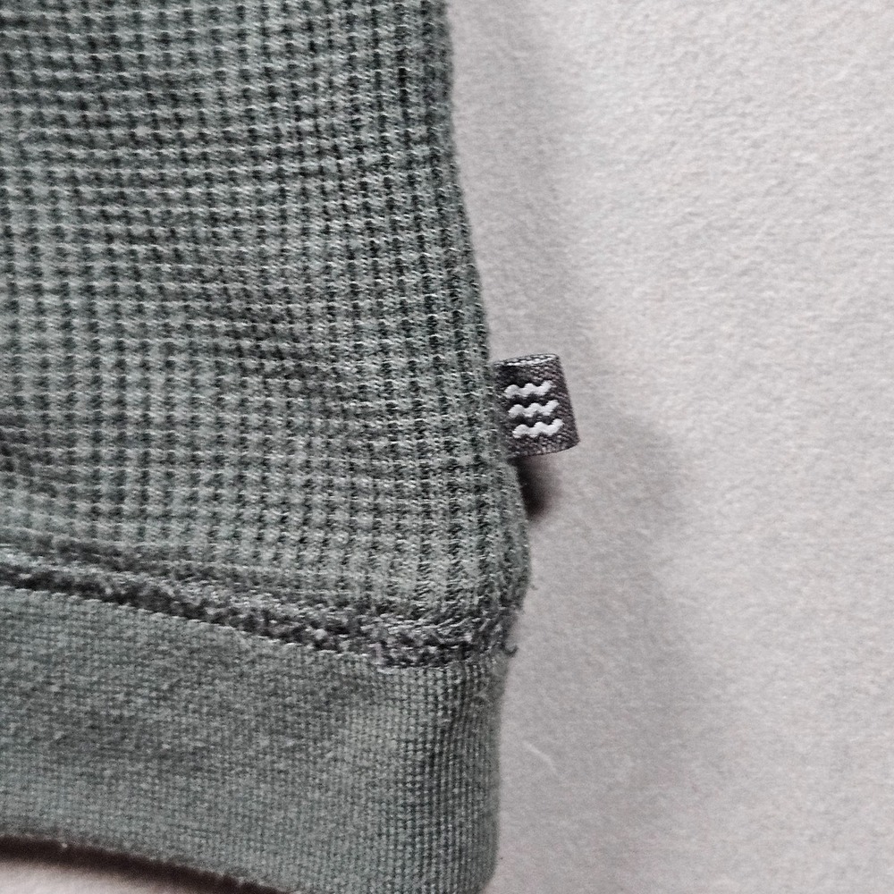 Free Fly Bamboo Lightweight Hoodie Mens Medium Green Waffle Kit Henley Fishing - Picture 4 of 9
